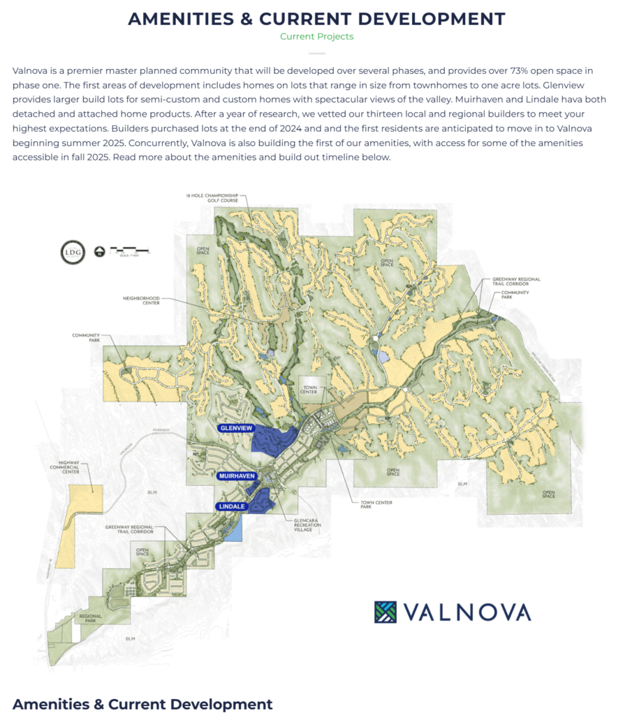 Valnova Eagle Idaho map by Good News Realty Group