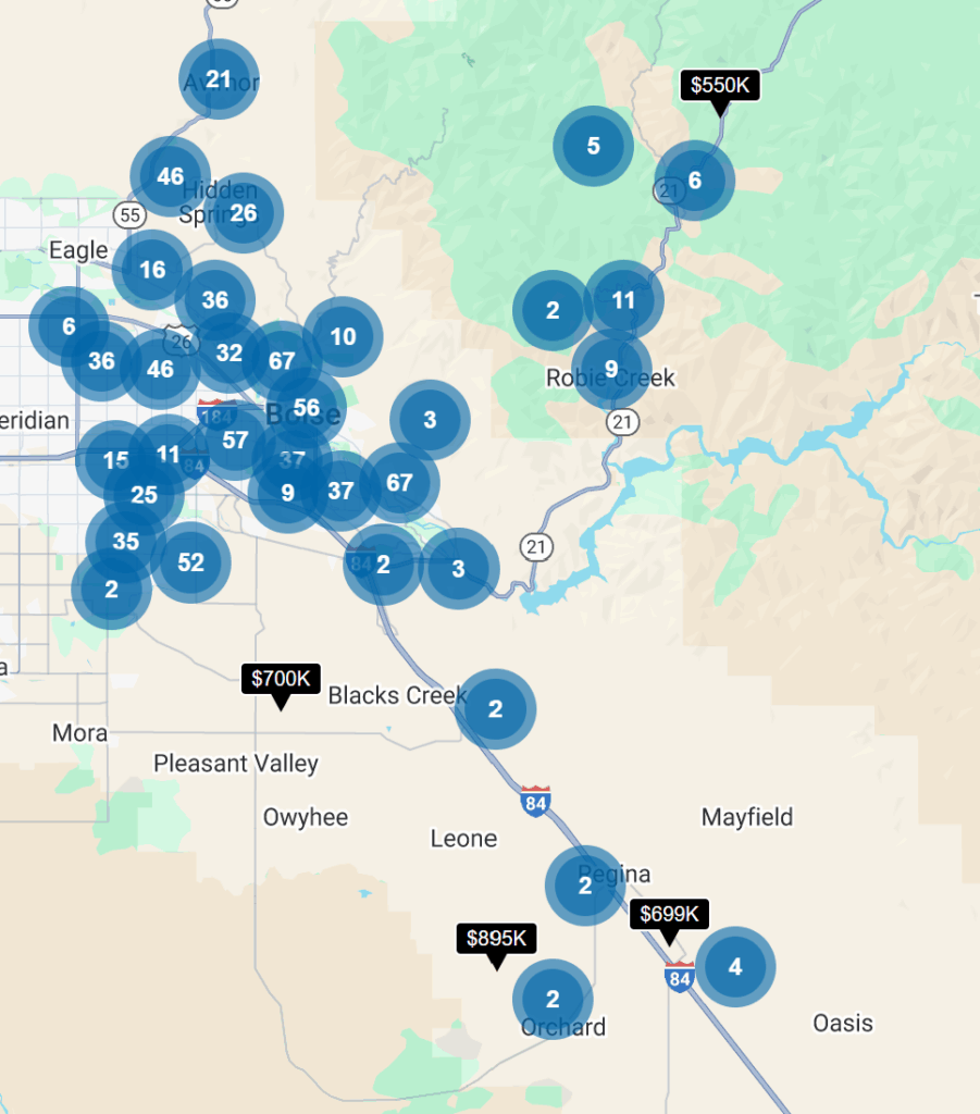 Boise Map Search (idahohomes.market)