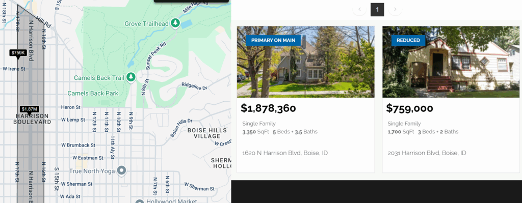 Harrison Boulevard Listings
